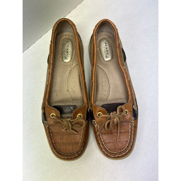 Sperry Women’s Top-Sider Angelfish 9102617 Boat Shoes Brown 7.5 - Picture 2 of 6